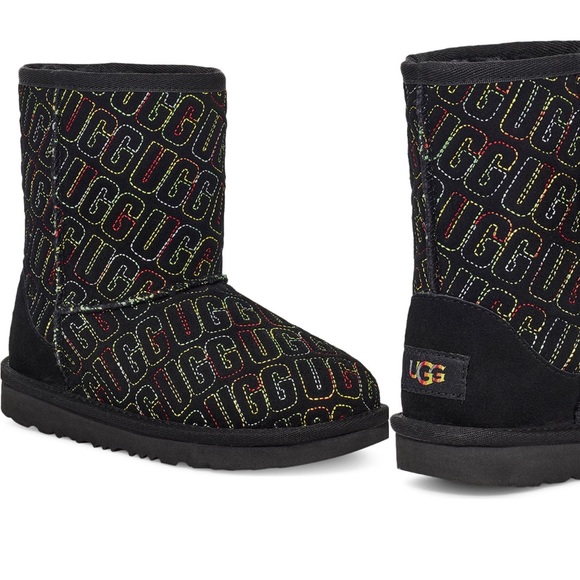 Kids UGG Multicolored Logo Boots - Picture 10 of 10